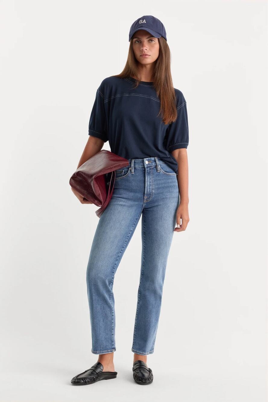 Good American Always Fits Good Legs Straight Jeans size 6-12